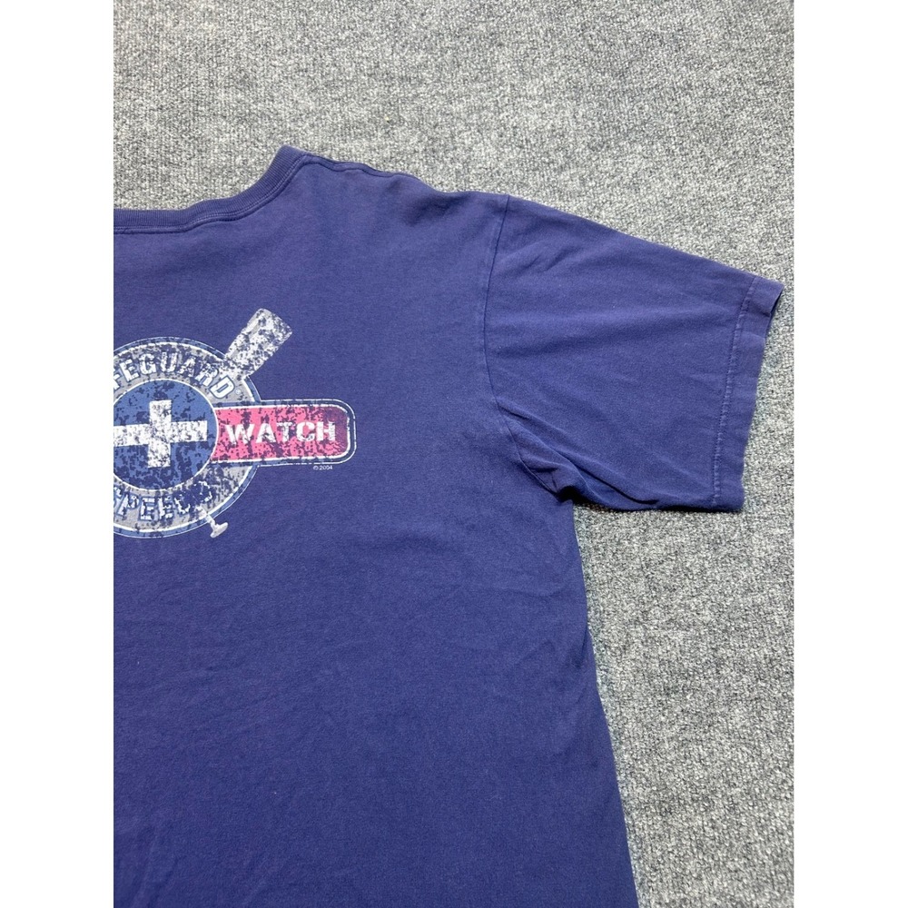 Vintage Speedo Mens Short Sleeve T-Shirt Navy Blue cotton Single Stitch Size L - Picture 13 of 16